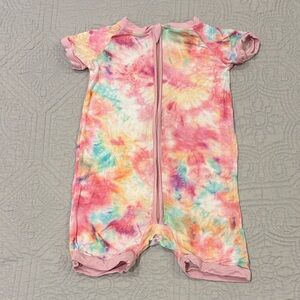 Little Sleepies Pink and Multicolor Tie-Dye Bodysuit | 18-24months